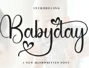 Babyday Script font