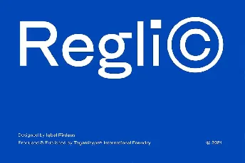 TG Reglic font