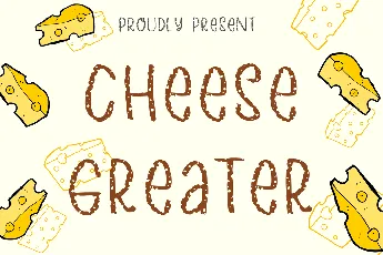 Cheese Grater font