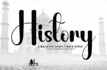 History Script Typeface font