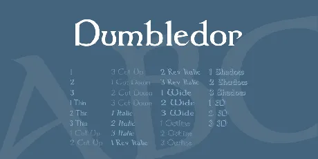 Dumbledor font