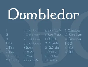 Dumbledor font