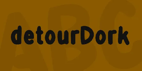 detourDork font