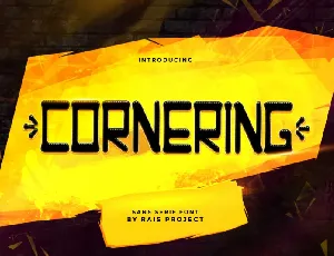 Cornering font