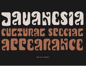 Javanesia Display font