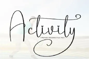 Activity Script font