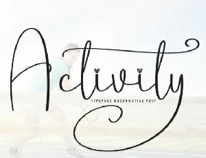 Activity Script font