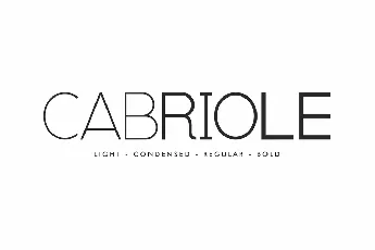 Cabriole font