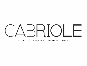 Cabriole font