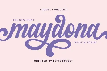 Maydona Script font