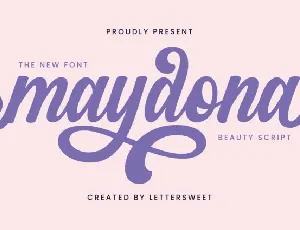 Maydona Script font