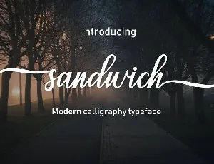 Sandwich font