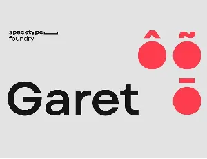 Garet Family font