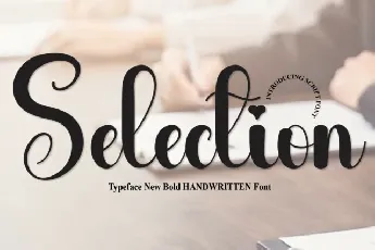 Selection Script font