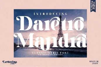 Daretro Mandra font