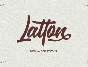 Latton font