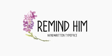 Remind Him font