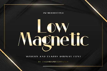 Low Magnetic Demo font