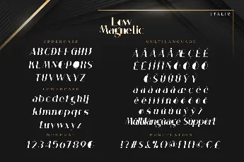 Low Magnetic Demo font