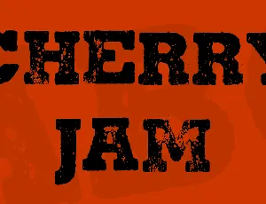 CHERRY JAM font