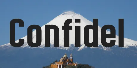 Confidel font