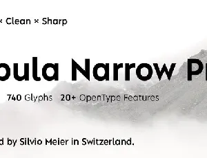Albula Narrow Pro Family font