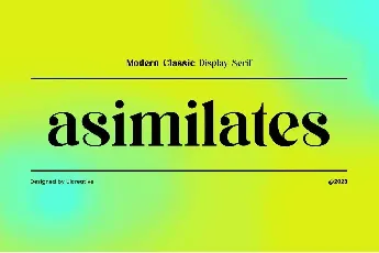 Asimilates font