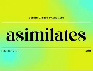 Asimilates font