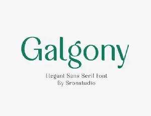 Galgony Sans Serif font