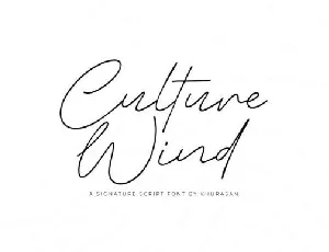 Culture Wind font