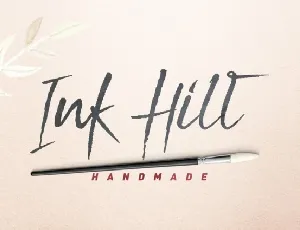 Ink Hill Brush font