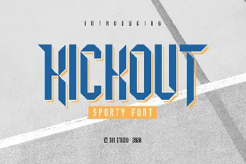 Kickout font