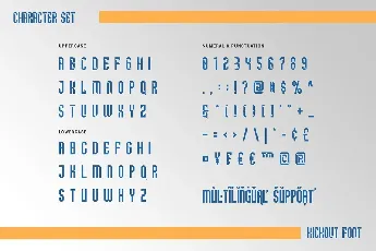 Kickout font