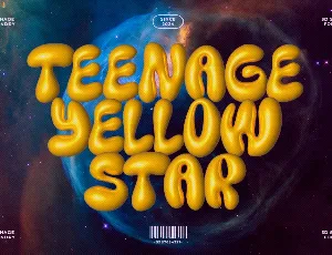 Teenage Yellow Star Demo font