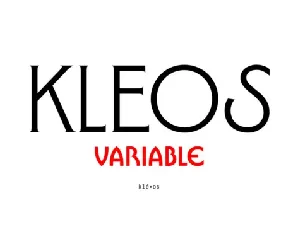 PF Kleos font