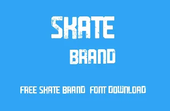 Skate Brand font