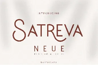 Satreva Neue font