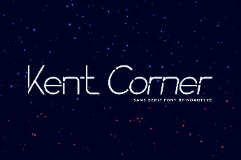 Kent Corner Demo font