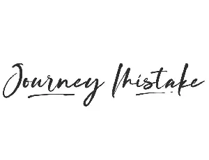 Journey Mistake Demo font