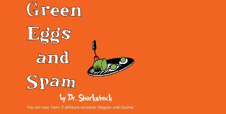 Green Eggs and Spam font