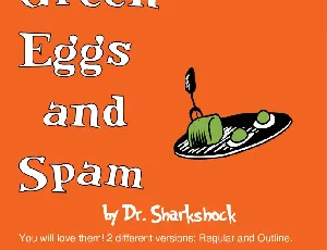 Green Eggs and Spam font