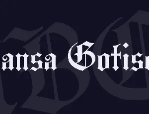 Hansa Gotisch font