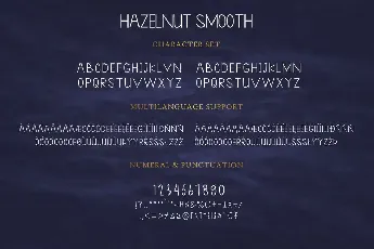 Hazelnut Smooth Demo font