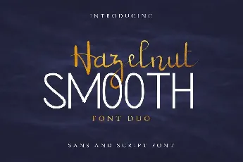 Hazelnut Smooth Demo font