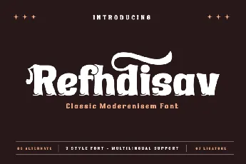 Refhdisav font