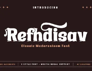 Refhdisav font