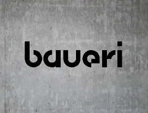 Baueri font