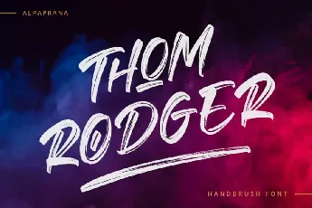 Thom Rodger Brush font