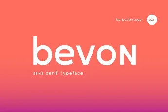 Bevon font