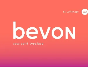 Bevon font